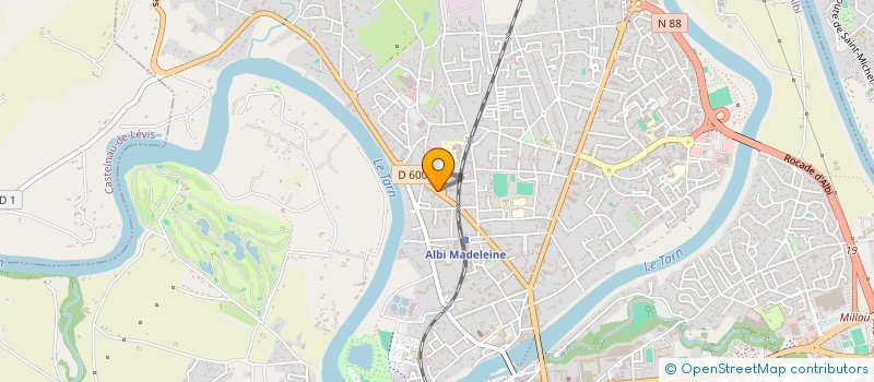 localisation de l'entreprise COMITE DEPART GYMN VOLONTAIRE à ALBI