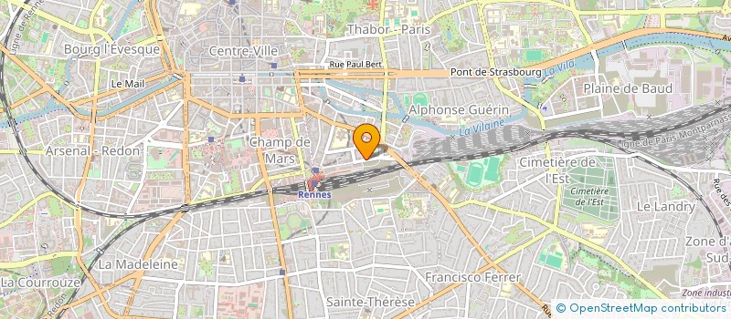 localisation de l'entreprise COMITE DEPART HABITAT AMENAGEMENT RURAL  RENNES