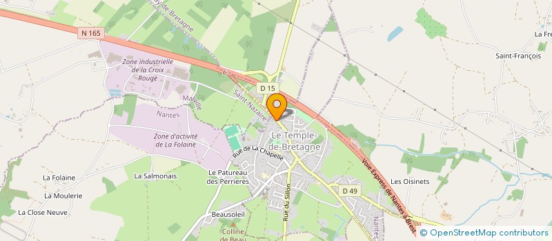 localisation de l'entreprise COMITE DEPART LA FEDE FRANC HALTEROPHILIE MUSCULATION DISCIPLINES ASSOCIEES  LE TEMPLE-DE-BRETAGNE