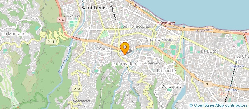 localisation de l'entreprise COMITE DEPART LIGUE NATION C- LE CANCER à SAINT-DENIS