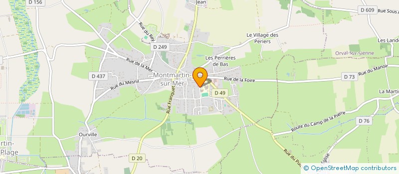 localisation de l'entreprise COMITE DEPART MONTAGNE ESCALADE MANCHE  MONTMARTIN-SUR-MER