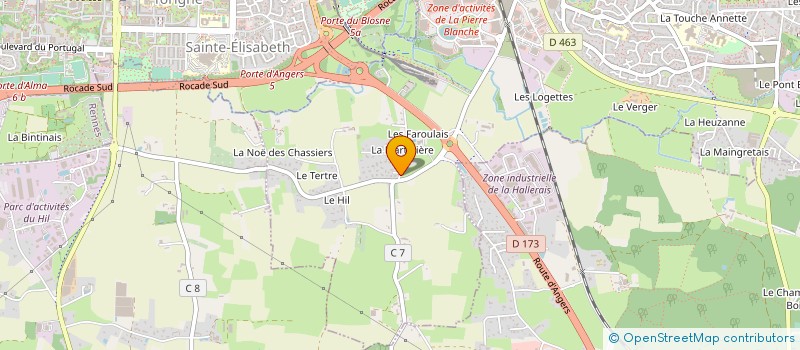 localisation de l'entreprise COMITE DEPART MOTO D'ILLE ET VILAINE  CHANTEPIE