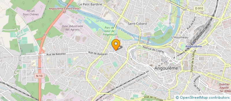 localisation de l'entreprise COMITE DEPART OLYMPIQUE SPORT BILLARD à ANGOULEME