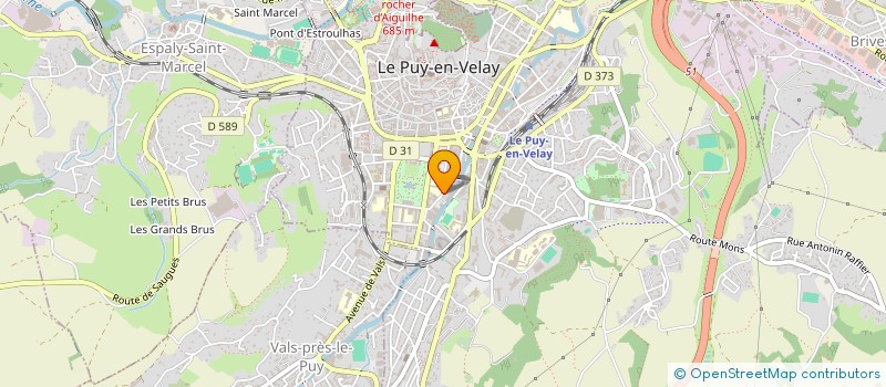 localisation de l'entreprise COMITE DEPART OLYMPIQUE SPORTIF 43 à LE PUY-EN-VELAY