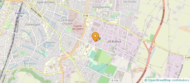 localisation de l'entreprise COMITE DEPART OLYMPIQUE SPORTIF DROME  VALENCE