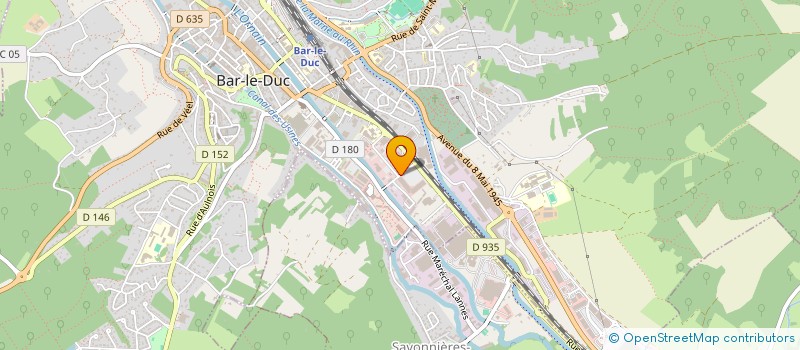 localisation de l'entreprise COMITE DEPART OLYMPIQUE SPORTIF MEUSE à BAR-LE-DUC