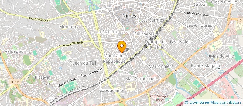 localisation de l'entreprise COMITE DEPART PARACHUTISME SPORTIF GARD  NIMES