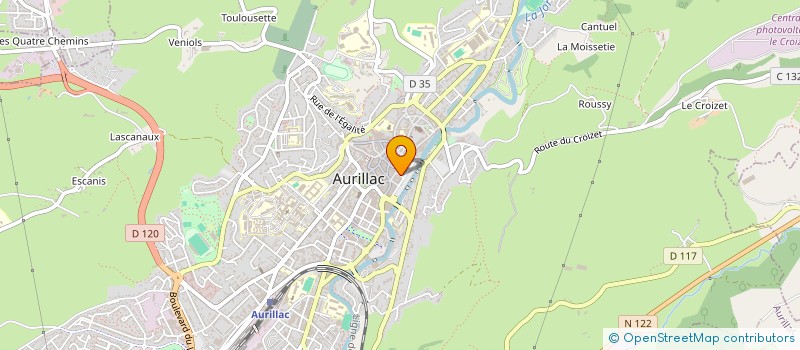 localisation de l'entreprise COMITE DEPART RETRAITES PERSONNES AGEES à AURILLAC