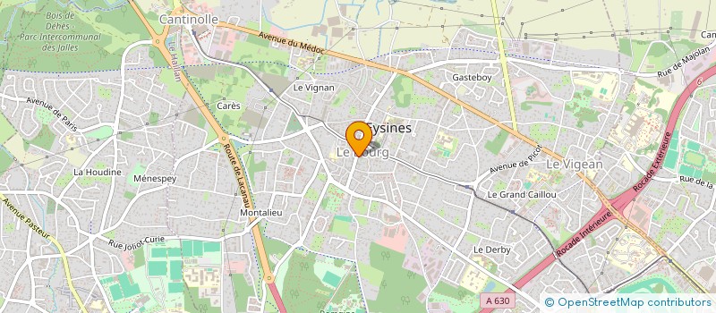 localisation de l'entreprise COMITE DEPART SPELEOLOGIQUE DE GIRONDE  EYSINES