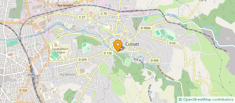 localisation de l'entreprise COMITE DEPART.SPORT ADAPTE DE L ALLIER à CUSSET