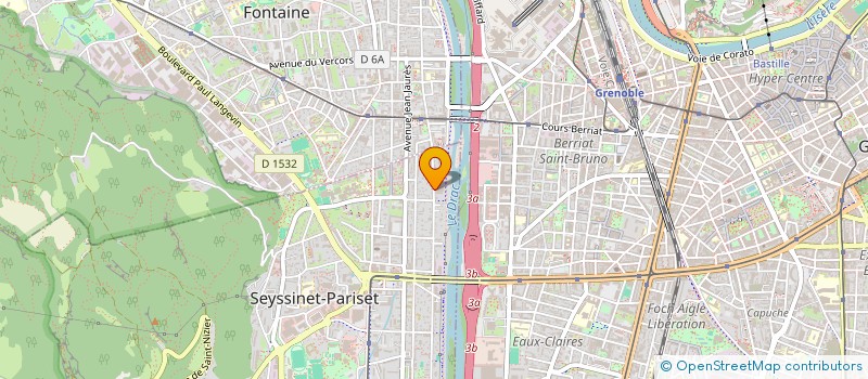 localisation de l'entreprise COMITE DEPART SPORT ADAPTE DE L ISERE  SEYSSINET-PARISET