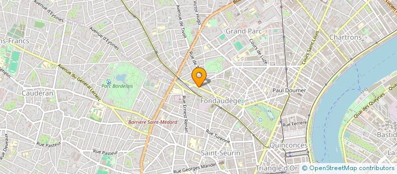 localisation de l'entreprise COMITE DEPART SPORT ADAPTE DE LA GIRONDE à BORDEAUX