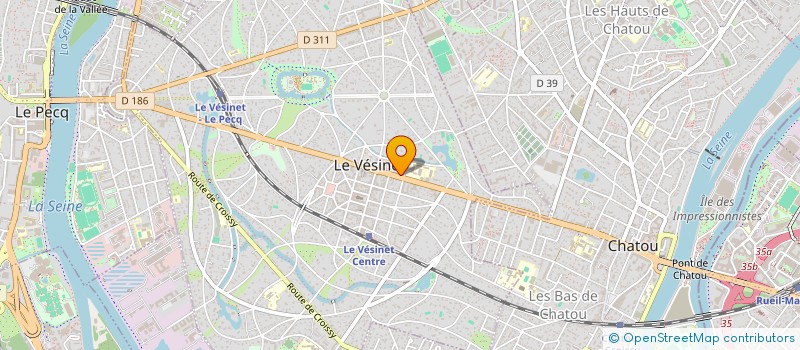 localisation de l'entreprise COMITE DEPART SPORTS GLACE DES YVELINES  LE VESINET