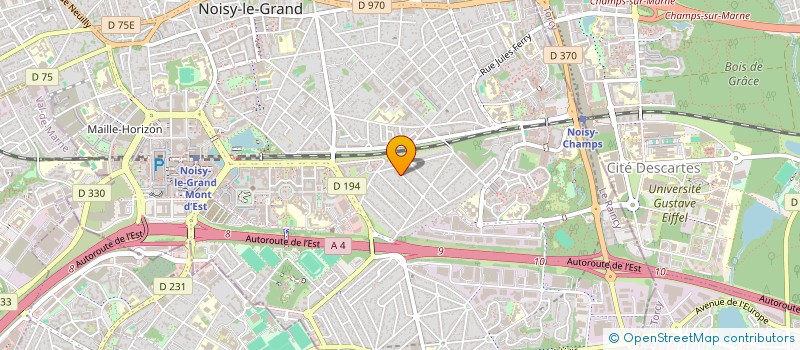 localisation de l'entreprise COMITE DEPART SSD SECOUR FR CROIX BLANCH  NOISY-LE-GRAND