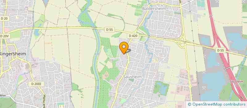 localisation de l'entreprise COMITE DEPART TENNIS DE TABLE HT-RHIN  SAUSHEIM