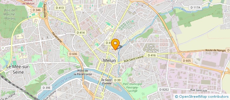 localisation de l'entreprise COMITE DEPART UNION SPORTIVE ENS. LIBRE à MELUN