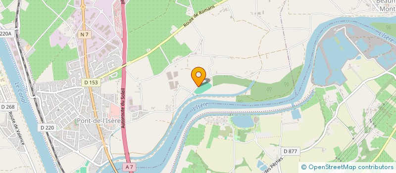 localisation de l'entreprise COMITE DEPARTEM BALL TRAP DE LA DROME  PONT-DE-L'ISERE