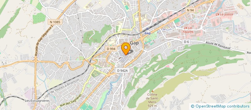 localisation de l'entreprise COMITE DEPARTEM CLUBS CYCLISME HTE ALPES à GAP