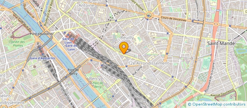 localisation de l'entreprise COMITE DEPARTEM DE PARIS DE RUGBY A XIII  PARIS