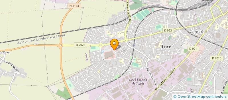 localisation de l'entreprise COMITE DEPARTEMANTAL USEP EURE ET LOIR à LUCE