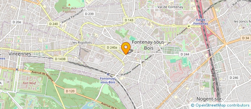 localisation de l'entreprise COMITE DEPARTEMEN GYMNASTIQUE VOLONTAIRE à FONTENAY-SOUS-BOIS