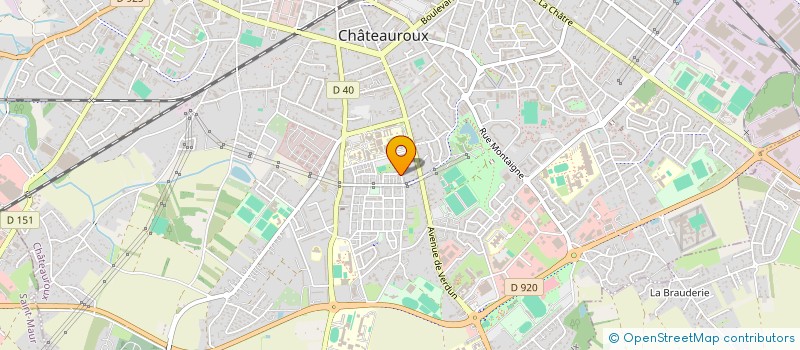 localisation de l'entreprise COMITE DEPARTEMENT CYCLISME à CHATEAUROUX