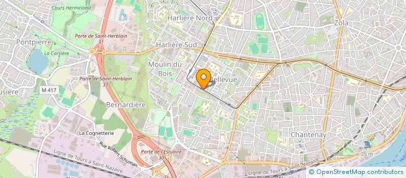 localisation de l'entreprise COMITE DEPARTEMENT CYCLISME LOIRE ATLANT à NANTES