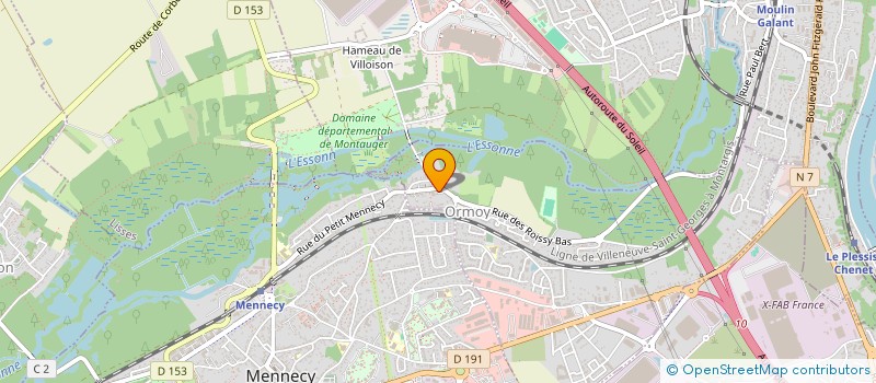 localisation de l'entreprise COMITE DEPARTEMENT CYCLOTOURISME ESSONNE  ORMOY