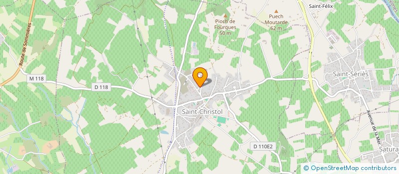 localisation de l'entreprise COMITE DEPARTEMENT DE L'HERAULT F.F.P.M.  ENTRE-VIGNES