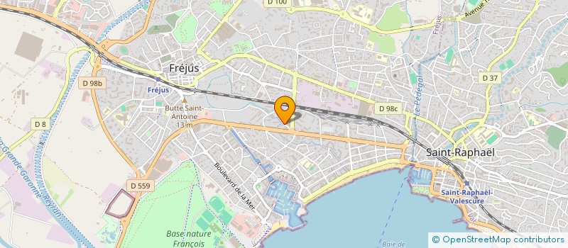 localisation de l'entreprise COMITE DEPARTEMENT PARACHUTISME DU VAR à FREJUS