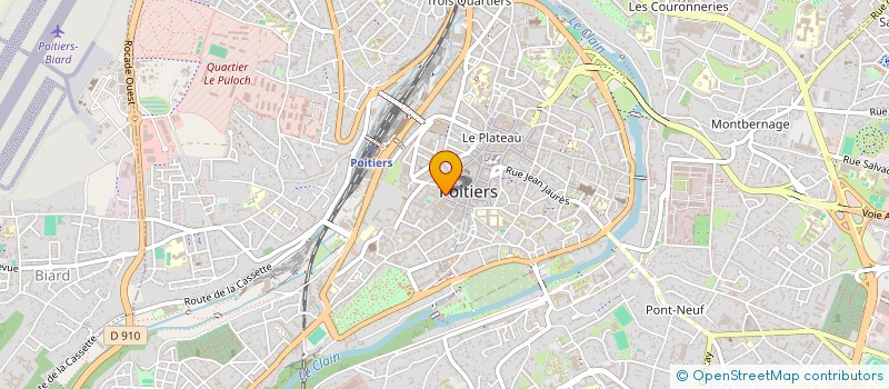 localisation de l'entreprise COMITE DEPARTEMENT VIENNE POUR L UNICEF à POITIERS