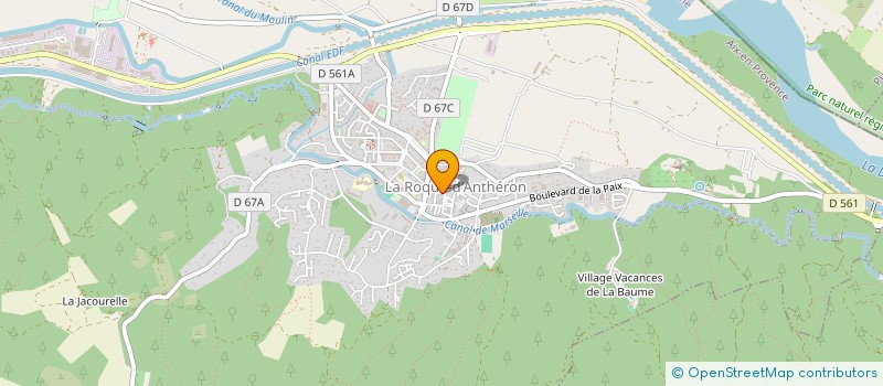 localisation de l'entreprise COMITE DEPARTEMENTAL 13 DES STRUCTURES AFFILIEES A LA FEDERATION FRANCAISE DES SPORTS POPULAIRES  LA ROQUE-D'ANTHERON