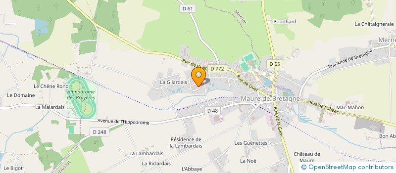 localisation de l'entreprise COMITE DEPARTEMENTAL 35 DE BOXE  VAL D'ANAST