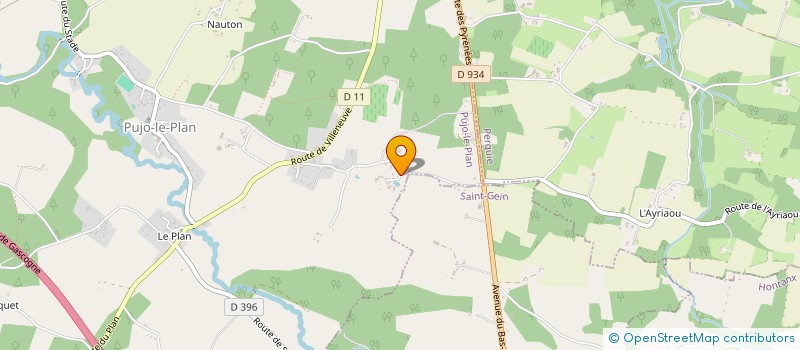 localisation de l'entreprise COMITE DEPARTEMENTAL 40 AIKIDO ET BUDO  PUJO-LE-PLAN