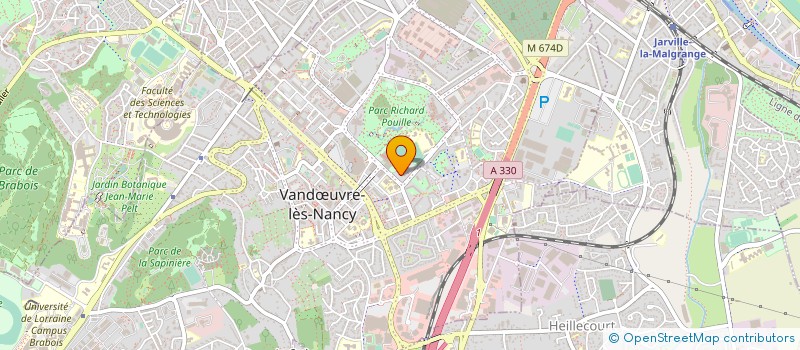 localisation de l'entreprise COMITE DEPARTEMENTAL 54 AIKIDO F F A B  VANDUVRE-LES-NANCY