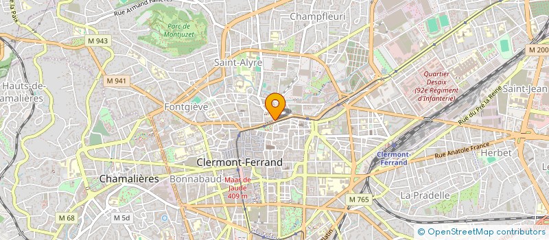 localisation de l'entreprise COMITE DEPARTEMENTAL 63 UFCV  CLERMONT-FERRAND