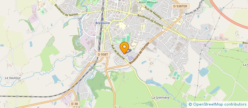 localisation de l'entreprise COMITE DEPARTEMENTAL 79 DE BASEBALL-SOFTBALL  BRESSUIRE