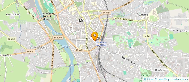 localisation de l'entreprise COMITE DEPARTEMENTAL ALLIER DE TENNIS à MOULINS