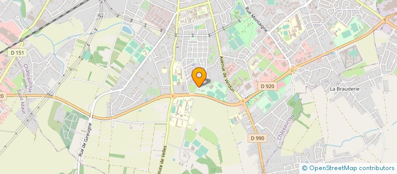 localisation de l'entreprise COMITE DEPARTEMENTAL ATHLETISME INDRE à CHATEAUROUX