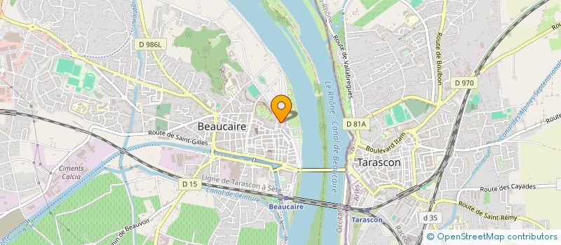 localisation de l'entreprise COMITE DEPARTEMENTAL AVIRON DU GARD  BEAUCAIRE