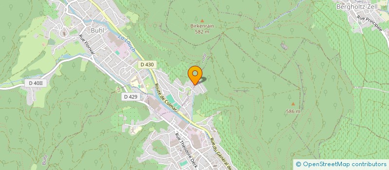 localisation de l'entreprise COMITE DEPARTEMENTAL BADMINTON HAUT RHIN  GUEBWILLER