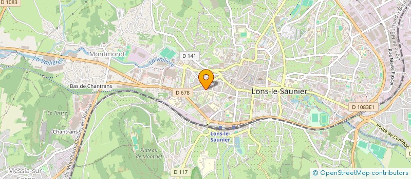 localisation de l'entreprise COMITE DEPARTEMENTAL BALL TRAP DU JURA à LONS-LE-SAUNIER