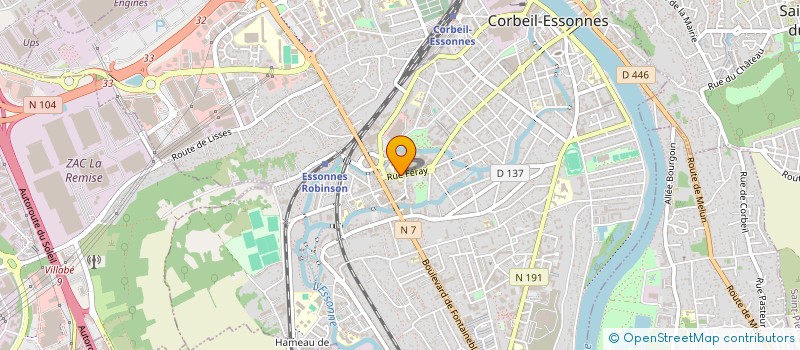 localisation de l'entreprise COMITE DEPARTEMENTAL BILLARD ESSONNE à CORBEIL-ESSONNES
