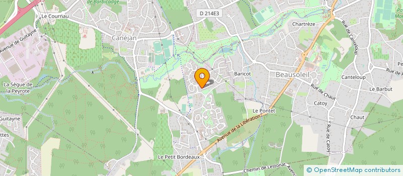 localisation de l'entreprise COMITE DEPARTEMENTAL BILLARD GIRONDE à CANEJAN