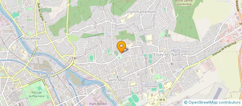 localisation de l'entreprise COMITE DEPARTEMENTAL BOWLING ET SPORT DE QUILLES DE MEURTHE-ET-MOSELLE  SAINT-MAX
