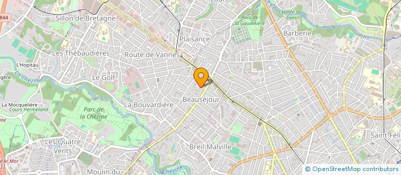 localisation de l'entreprise COMITE DEPARTEMENTAL CONTRE LES MALADIES RESPIRATOIRES DE LOIRE ATLANTIQUE CDMR.44  SAINT-HERBLAIN