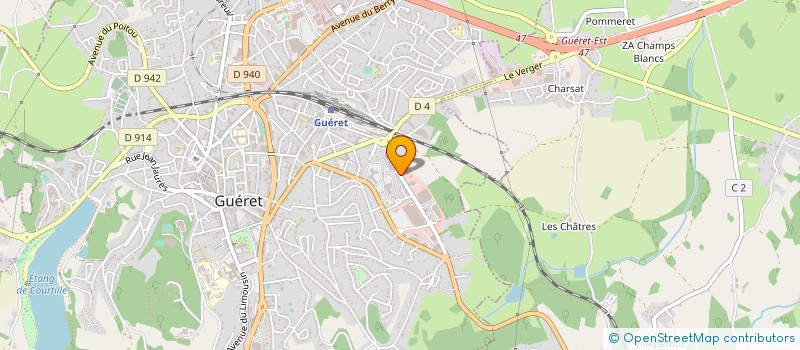 localisation de l'entreprise COMITE DEPARTEMENTAL CYCLISME CREUSE FFC à GUERET