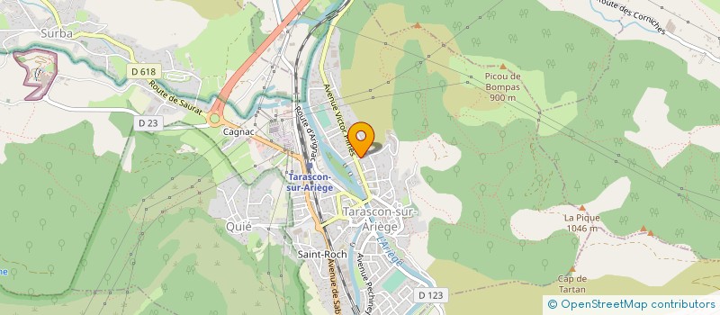 localisation de l'entreprise COMITE DEPARTEMENTAL CYCLISME D'ARIEGE à TARASCON-SUR-ARIEGE