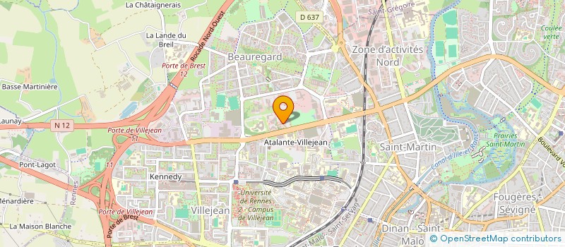 localisation de l'entreprise COMITE DEPARTEMENTAL CYCLISME FFC35  RENNES