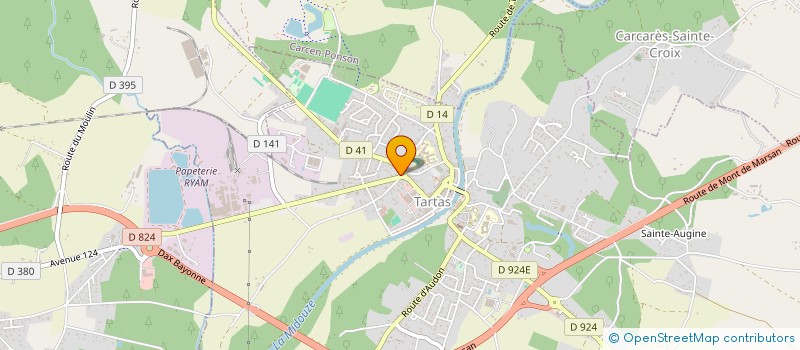 localisation de l'entreprise COMITE DEPARTEMENTAL CYCLISME LANDES à TARTAS